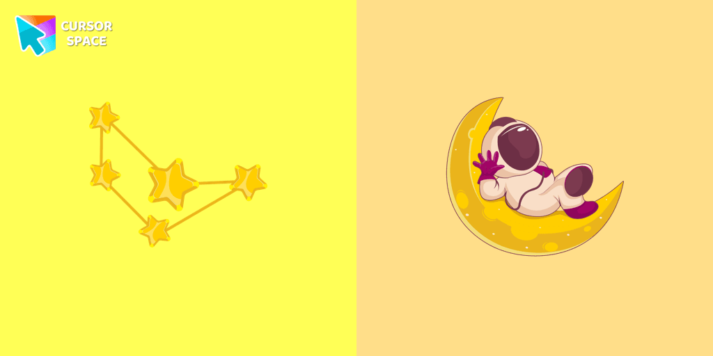 Attractive Astronaut cursor cursor pack